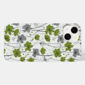 フローライラストレーション、抽象芸術山花モダン、 Case-Mate iPhoneケース (裏面 (横))