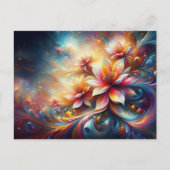 フローラインアカラフルイファンタジー ポストカード (正面)