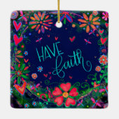 フローラインスパイアの信仰引用文の鼓動 セラミックオーナメント (裏面)