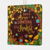 フローラインスパイアの感謝的な引用文 セラミックオーナメント (左)