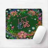 フローラインスパイアハートかわいらしおもしろい マウスパッド (マウス)