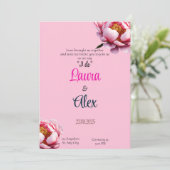 フローラインスピレーション結婚式招待状 招待状 (スタンド正面)