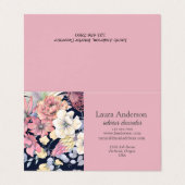 フローラインテリアデコレータ折り畳み名刺 名刺 (外部フラット)