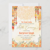 フローラインディアングルームハルディ式 招待状 (正面)