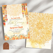 フローラインディアングルームハルディ式 招待状