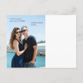 フローラインプレッション写真結婚日付の 案内ポストカード (裏面)