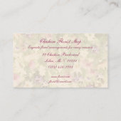 フローラインプレッション花屋 名刺 (裏面)