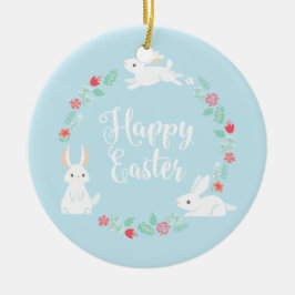 フローライーエレガントスターバニー|セラミックオーナメント セラミックオーナメント