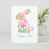 フローライースターの水の色の塊グリーティングカード シーズンカード (スタンド正面)