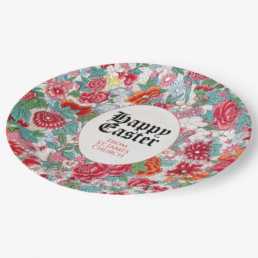 フローライースターイベント紙プレート ペーパープレート (アングル)