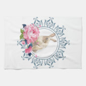 フローライースターウサギ キッチンタオル (横)