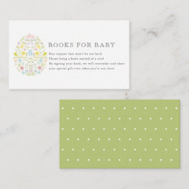 フローライースターエッグバニー赤ちゃんシャワーブックリクエスト エンクロージャーカード