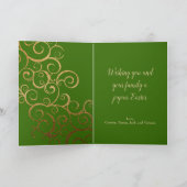 フローライースターエッグホリデーカード シーズンカード (内部)