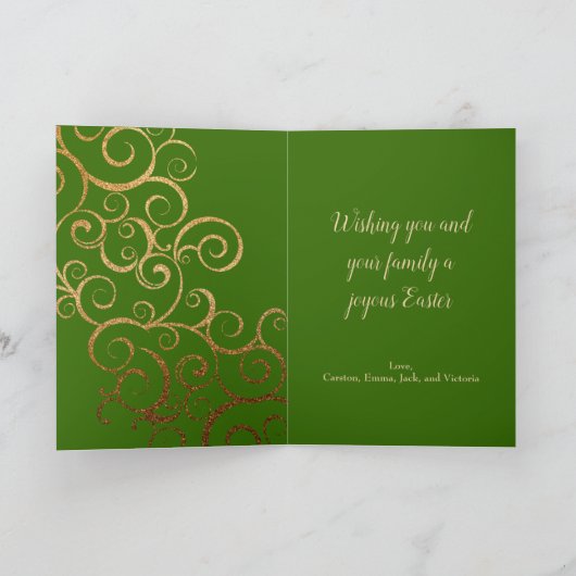 フローライースターエッグホリデーカード シーズンカード (内部)