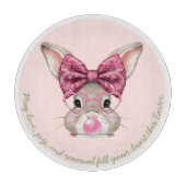 フローライースターバニーガラスの切断板 カッティングボード (正面)