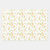 フローライースターバニーキッズイースター ラッピングペーパーシート (正面3)