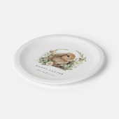 フローライースターバニー紙プレート ペーパープレート (アングル)