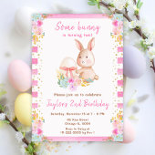 フローライースターバニー誕生日 招待状