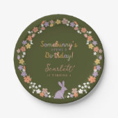 フローライースターバニーSomebunny's Having a誕生日 ペーパープレート (正面)