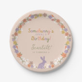 フローライースターバニーSomebunny's Having a誕生日 ペーパープレート (正面)