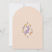 フローライースターバニーSomebunny's Having a誕生日 招待状 (裏面)