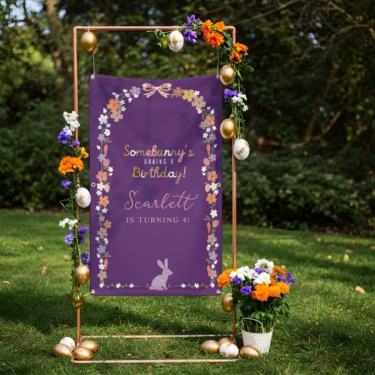 フローライースターバニーSomebunny's Having a誕生日 横断幕