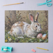 フローライースターボウバニーウサギと卵 薄葉紙 (クラフト)