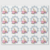 フローライースターラビットデザイン ラッピングペーパー (フラット)