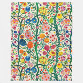 フローライースター卵植物 フリースブランケット (正面)