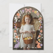 フローライースターSomebunny's Having a誕生日写真 招待状 (裏面)