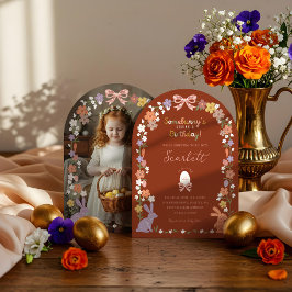 フローライースターSomebunny's Having a誕生日写真 招待状