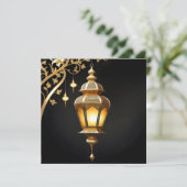 フローライードムバラクイスラム灯ランタンブラック金ゴールド シーズンカード (スタンド正面)