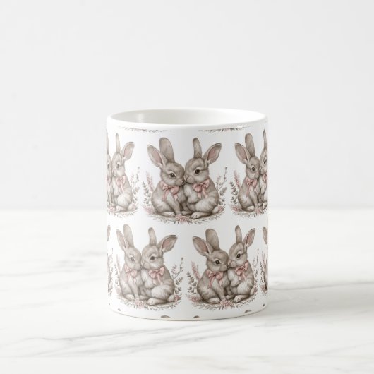 フローラウィスカーワンダーランド:バニーシップス🌸🐰 コーヒーマグカップ (中央)
