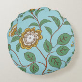 フローラウィスパブルーグリーン ラウンドクッション (裏面)