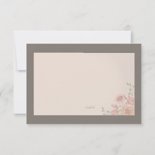 フローラウィスパー忌引サンキューカード サンキューカード (裏面)