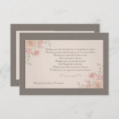 フローラウィスパー忌引サンキューカード サンキューカード (正面/裏面)