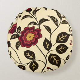 フローラウィスパー赤黄 ラウンドクッション