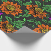 フローラウィスパー： ZazzleWrapMagicラッ独占的プ ラッピングペーパー (角)