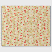 フローラウィスパー: ZazzleWrapMagicラッ独占的プ ラッピングペーパー (フラット)