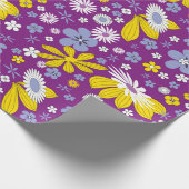 フローラウィスパー： ZazzleWrapMagicラッ独占的プ ラッピングペーパー (角)