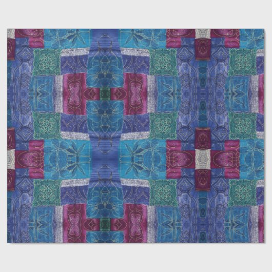 フローラウィスパー： ZazzleWrapMagicラッ独占的プ ラッピングペーパー (フラット)