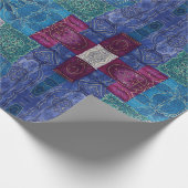 フローラウィスパー： ZazzleWrapMagicラッ独占的プ ラッピングペーパー (角)