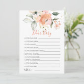 フローラウィッシュズフォーベビーシャワーゲーム招待状 招待状 (スタンド正面)