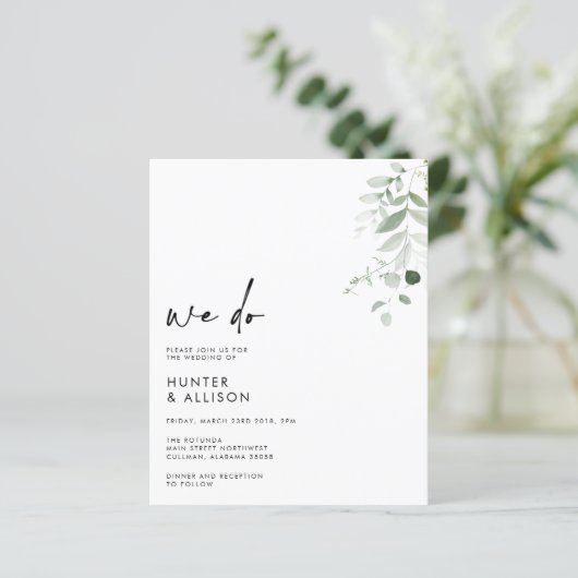 フローラウィドー結婚式招待状 (スタンド正面)