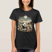 フローラウィメンコテージコアパンダベアーエステティック Tシャツ (正面)