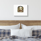 フローラウィメンコテージコアラビットエステティック キャンバスプリント (インサイチュ (寝室))