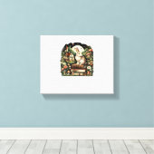 フローラウィメンコテージコアラビットエステティック キャンバスプリント (インサイチュ (ウッドフロア))