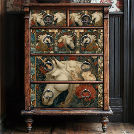 フローラウィリアムモリススタイルユニコーン 薄葉紙