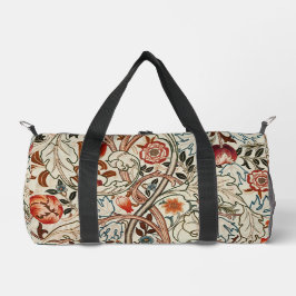 フローラウィリアムモリスヴィンテージデザインジム ダッフルバッグ