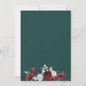 フローラウィンタークリスマス婚約パーティ招待状 招待状 (裏面)